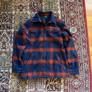 Patagonia Fjord Flannel Insulated Jacket Medium Burlwood Plaid